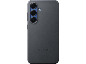 Funda móvil - Samsung Kindsuit, Para Galaxy S25, Cuero Vegano, Negro