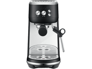 Cafetera express - Sage the Bambino®, 9 bar, 1600 W, 2 tazas, ThermoJet®, Microespumado Manual, Trufa negra