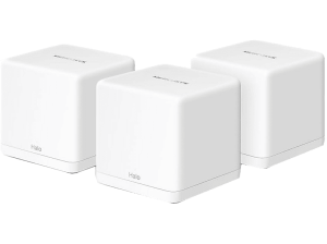 Sistema WiFi Mesh - Mercusys Halo H60X, Pack 3, 1500 Mbps, MU-MIMO, 550 m², +100 Dispositivos, Blanco