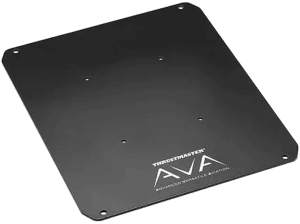 Placa de metal - Thrustmaster AVA Plate, Para bases joystick Thrustmaster, Negro
