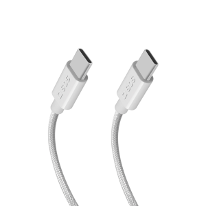 Sbs Usb-c Naar Braided 240w 2m Kabel 2 M Wit