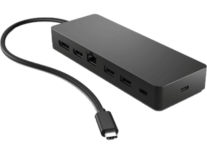 Hub - HP 50H55UT Profesional, 7 Puertos: 1x HDMI, DisplayPortâ„¢, 2x USB-A, USB-CÂ®, Ethernet, Negro
