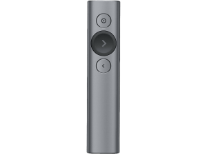 Puntero para presentaciones - Logitech Spotlight, Inalámbrico, USB, Bluetooth, 30 m, Gris
