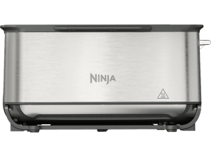 REACONDICIONADO Seminuevo Muy bueno Tostadora - Ninja ST202EU, 2.400 W, 1 Ranura, 2 Rebanadas, 7 Niveles de Tostado, 3 en 1: Parrilla y Sandwichera