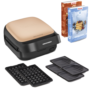 Tefal Sw863j Snack Collection Tosti-en Wafelapparaat Abrikoos