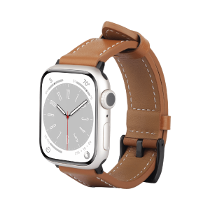 Just In Case Timeless Leather Strap Apple Watch 40-42 Mm Horlogebandje Bruin