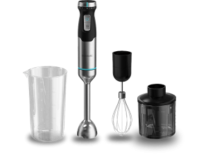 REACONDICIONADO Seminuevo Muy bueno Batidora de mano - Cecotec Power Pulsar 2300Max Cream&Crush,; 2300 W, Cuchillas 4 Hojas Acero Inoxidable, Gris