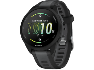 Reloj deportivo - Garmin ForerunnerÂ® 165 Music, Negro, 20 mm, 1.2" AMOLED, 4 GB, Payâ„¢, Control inteligente