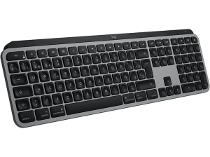 Teclado inalámbrico - Logitech MX Keys S para Mac, Bluetooth, Retroiluminación, Teclas personalizables, Multidispositivo, Accesos directos, Gris
