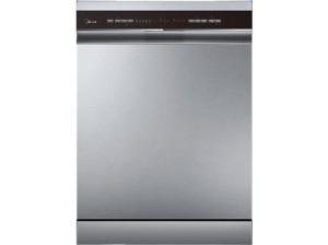 REACONDICIONADO Seminuevo Bueno Lavavajillas - Midea MDWPF1433CSS-W-EU, 14 Cubiertos, 10 Programas, 59.8 cm Ancho, Auto Door Open, Inox