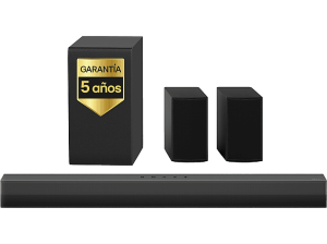 Barra de sonido - LG S40TR, Bluetooth, 400 W, 4.1 canales con subwoofer, Dolby Digital y DTS, Negro