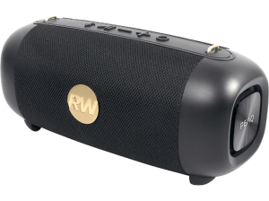 Altavoz bluetooth - PEAQ PPA 405-RW, 2x 10W, 4.5h Autonomía, IPX5, Edición Robbie Williams, Negro
