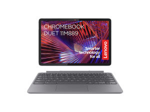 Portátil - Lenovo Chromebook Duet 11M889, 10.95" WUXGA, MediaTek Kompanio 838, 8GB RAM, 128GB eMMC, Mali-G57, Google Chrome OS, Incl Funda y Pen, Gris