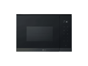 Microondas con grill integrable - LG MG7Z2593B, 900 W, 8 niveles, 25 l, Cristal negro