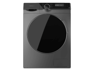Lavadora carga frontal - Cecotec Bolero DressCode 121000 Steel, 12 kg, 1400 rpm, Motor Inverter Plus, Lavado con vapor, Steel