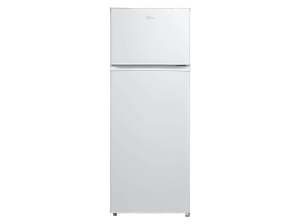 Frigorífico dos puertas - Midea MDRT294FGE01, Cíclico, 143 cm Alto, 204 l, Control Mecánico, DC Inverter, Blanco