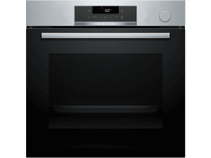 Horno a vapor - Bosch HRG572ES3,Serie 4, Multifunción, Pirolítico y por agua, Función Vapor añadido, AirFry, Inox
