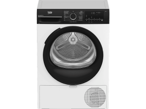 REACONDICIONADO Seminuevo Bueno Secadora bomba de calor - Beko BM3T49240W, Motor ProSmart Inverter ,9 kg, 15 Programas, Display digital, Blanco