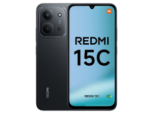 Móvil - Xiaomi Redmi 15C, Negro medianoche, 128GB, 4GB RAM, 6.9" HD+, MediaTek Helio G81-Ultra, 6000 mAh