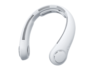 Ventilador de cuello - JisuLife Life4, 4000mAh, Enfriamiento Rápido 360°, 5 velocidades, Gris