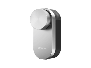 Cerradura electrónica - Ezviz DL01 Pro, Aluminio, Desbloqueo sin llave, Bloqueo automático, Alerta de puerta abierta, Plata