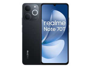 Móvil - realme Note 70T, Negro, 256GB, 4GB RAM, 6.74" HD+, Unisoc T7250, Antutu Benchmark 280K+, 6000 mAh