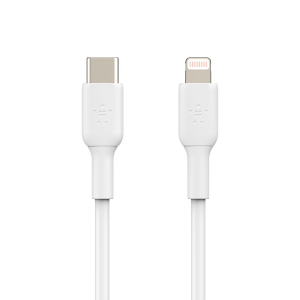 Belkin Usb‑c Naar Lightning Oplaadkabel – Pvc (incl. 1m Kabel 2m Wit)