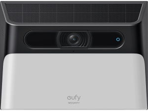 Cámara de vigilancia IP - Eufy S120, 2K HD, Función visión nocturna, Solar, Fija, Luz, Negro/Blanco