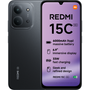 Xiaomi Redmi 15c 5g - 128 Gb Zwart