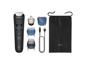Barbero - Philips Series 5000 BT5775/15, 40 longitudes con bloqueo, Tecnología BeardSense, Autonomía 100 min, Cuchillas autoafilables, Uso seco/húmedo