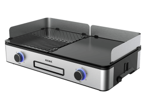 REACONDICIONADO Seminuevo Muy bueno Grill - KOENIC KTG 2424 M, 2400W, Control de Temperatura, Acero inoxidable