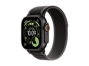 Apple Watch Ultra 3 (2025), GPS+CEL, 49 mm, Caja de Titanio Negro, Correa Trail Loop Negro carbón, M/L, Calidad del sueño, Via satélite