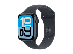 Apple Watch SE 3 (2025), GPS, 40 mm, Caja de aluminio Medianoche, Correa deportiva M/L, Calidad del sueño, Medición temperatura