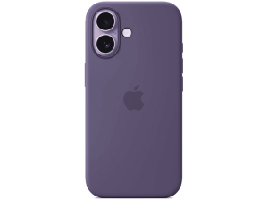 Apple Funda de silicona con MagSafe, Para iPhone 17, Compatible correa Crossbody, Niebla lila