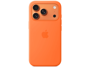 Apple Funda de silicona con MagSafe, Para iPhone 17 Pro Max, Compatible correa Crossbody, Naranja