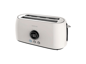 Tostadora - Cecotec Classictoast 15000 Beige Extra Double, 1500 W, 2 Ranuras, 4 Rebanadas, Control regulable del dorado de la corteza,