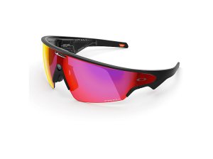 Gafas IA - Meta Oakley Vanguard, Cámara Sony Ultra gran angular 12 MP, Negro y lentes en Road rojas
