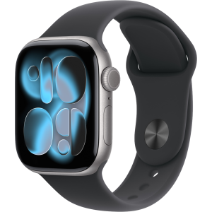 Apple Watch Series 11 gps + Cellular - 42mm Aluminium Case Black Sport Band M/l Smartwatch Space Grey