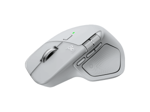 Ratón inalámbrico - Logitech MX Master 4, 8000ppp, Carga rápida, Clics silenciosos, Bluetooth-USB, PC-Mac, Multidispositivo, Personalizable, Gris