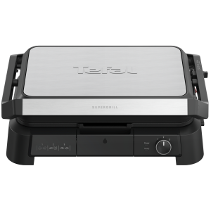 Tefal Gc520d Supergrill 3-in-1 Xl Contactgrill Rvs & Zwart
