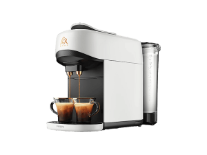 Cafetera de cápsulas - Philips LM9512/00 L'OR BARISTA ABSOLU, Presión Máx. 19.0 bar, Capacidad depósito 1.2 l, 1450 W, Blanco