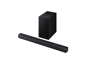 Barra de sonido - Samsung HW-B450F/ZF, Bluetooth, Inalámbrico, 300 W, Subwoofer y Dolby Atmos, 2.1 canales, Negro