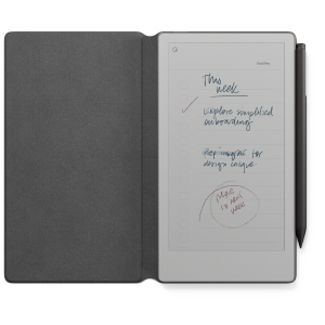 Remarkable Paper Pro Move + Marker Plus Book Folio Leather Zwart Zwart - 7.3 Inch 64 Gb E-ink-tablet
