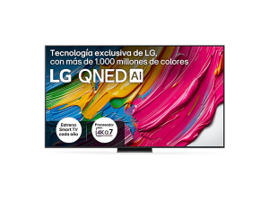 TV QNED 86" - LG 86QNED81A6A, UHD 4K, Procesador Inteligente α7 AI Processor 4K Gen8, Smart TV, DVB-T2 (H.265), Negro