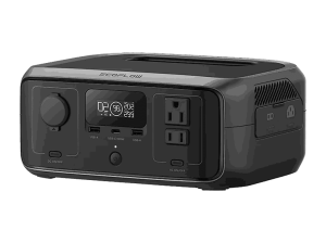 Estación de energía - EcoFlow River 3, 300 W, 245 Wh, IP54, 1x USB-C, 2x USB-A, CA, CC, Negro
