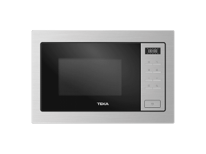 Microondas con grill integrable - Teka MSEG 825 FI SS, 900W, 5 Niveles potencia, 23.6 l, 3 funciones cocinado, 10 menus, Acero inoxidable