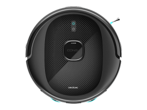 Robot aspirador - Cecotec Conga 9990 AI Spin Revolution Ultra Power Home, 1000W, 240 min, 10000 Pa, APP, Base autovaciado, IA, Hasta 240m2, Negro