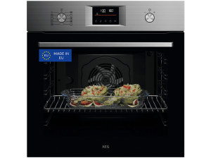 REACONDICIONADO Seminuevo Muy bueno Horno - AEG GU5PB43FSM, Multifunción, Pirolítico, 72 l, Función Grill, 60 cm, INOX Antihuellas