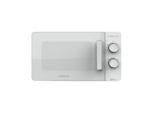 Microondas con grill - Cecotec Proclean 3120, 700 W, 6 niveles, Descongelación, 20 l, Blanco