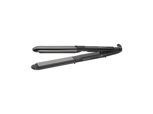REACONDICIONADO Seminuevo Muy bueno Plancha de pelo - BaByliss Straight and Curl ST486E, Titanio, 230°C, Tecnología iónica, 5 Temperaturas, Negro